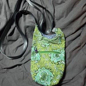 Green Patterned Crossbody Bag